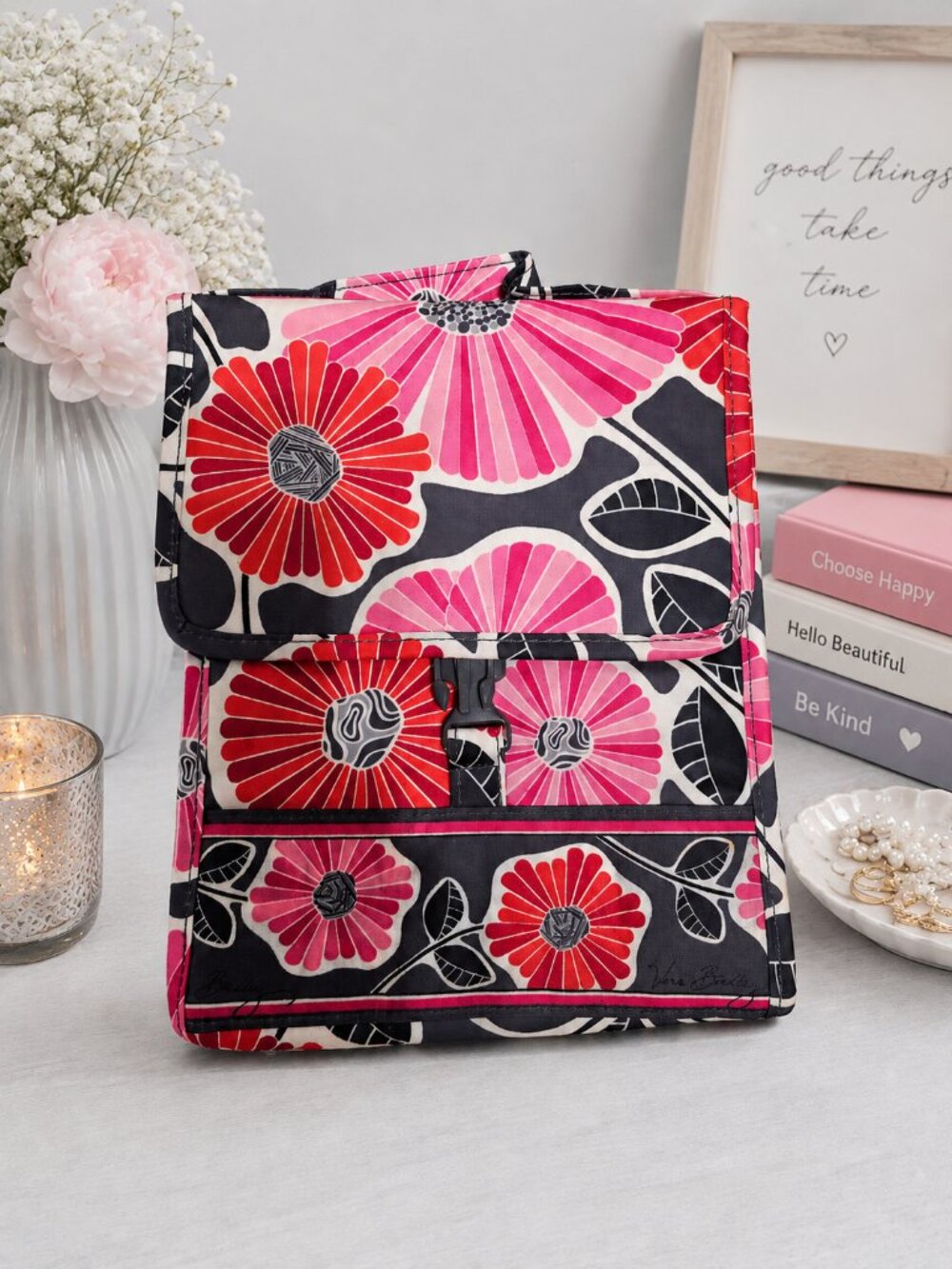 EUC & CUTE! Vera Bradley Insulated Lunch Bag – Pink Floral Print